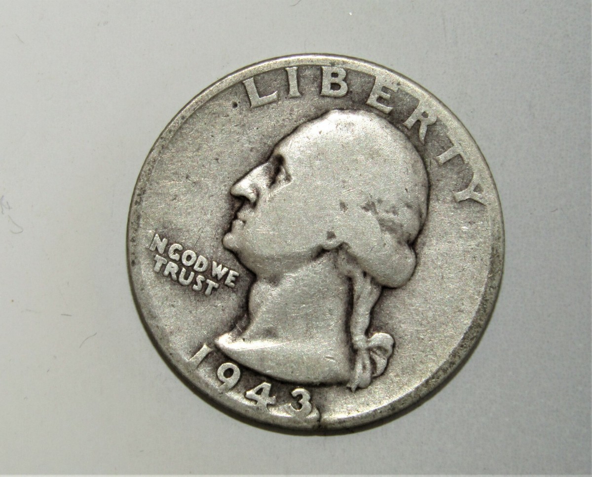 1943 quarter planchet lamination error showing metal flap separating from coin surface